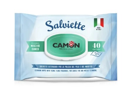 意大利 Camon 白麝香濕紙巾 (貓狗合用) 40片裝