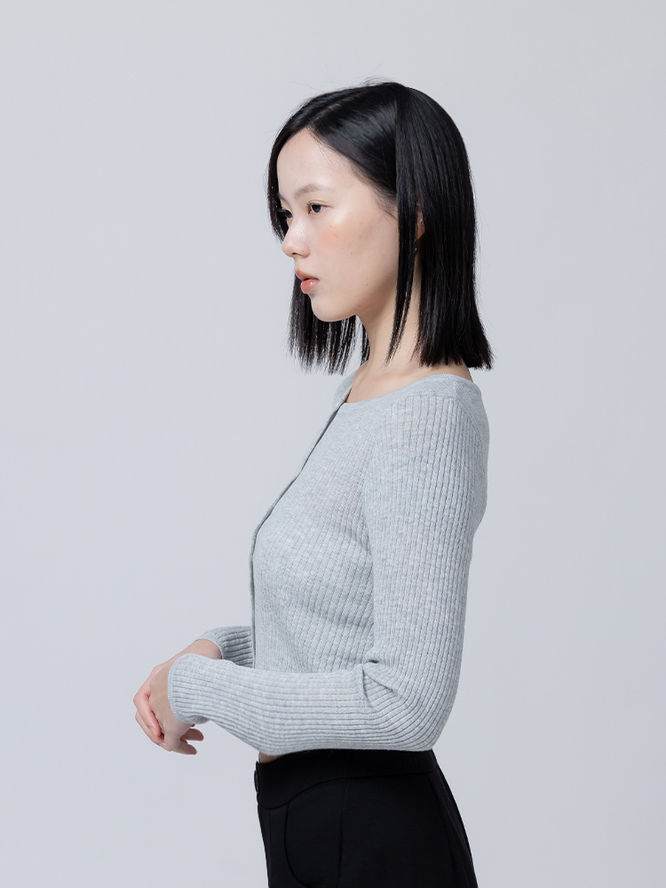 [兩件1580]素色短版針織外套 PizzaCutFive PCF261415007