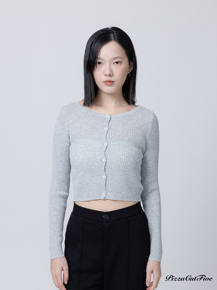 [兩件1580]素色短版針織外套 PizzaCutFive PCF261415007
