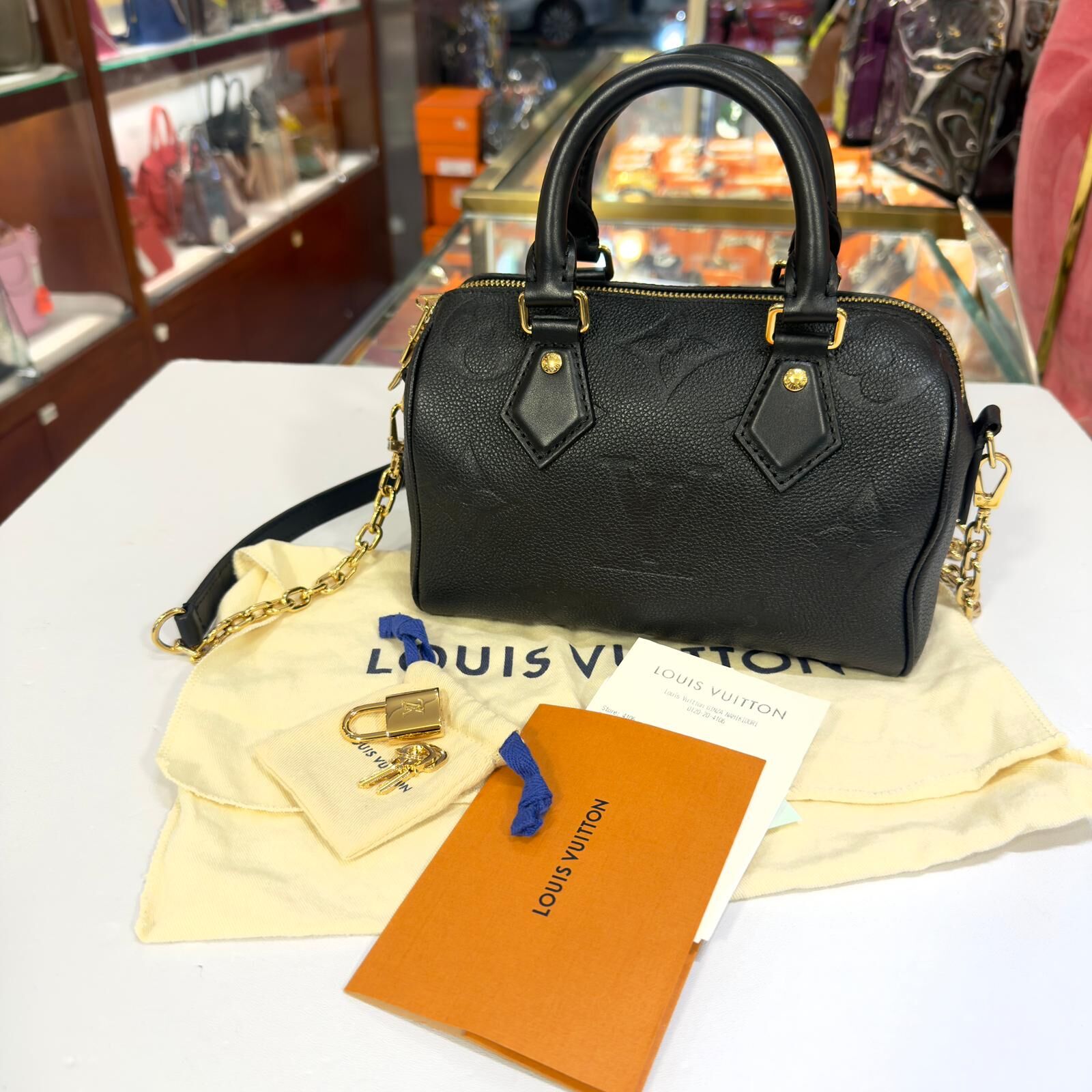 全新 LV SPEEDY  BANDOULIÈRE 20 M58953 黑色金扣 #BRAND NEW #香榭站正品