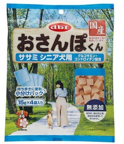 日本直送 d.b.f. 老年犬專用雞肉片 (15g×4袋)