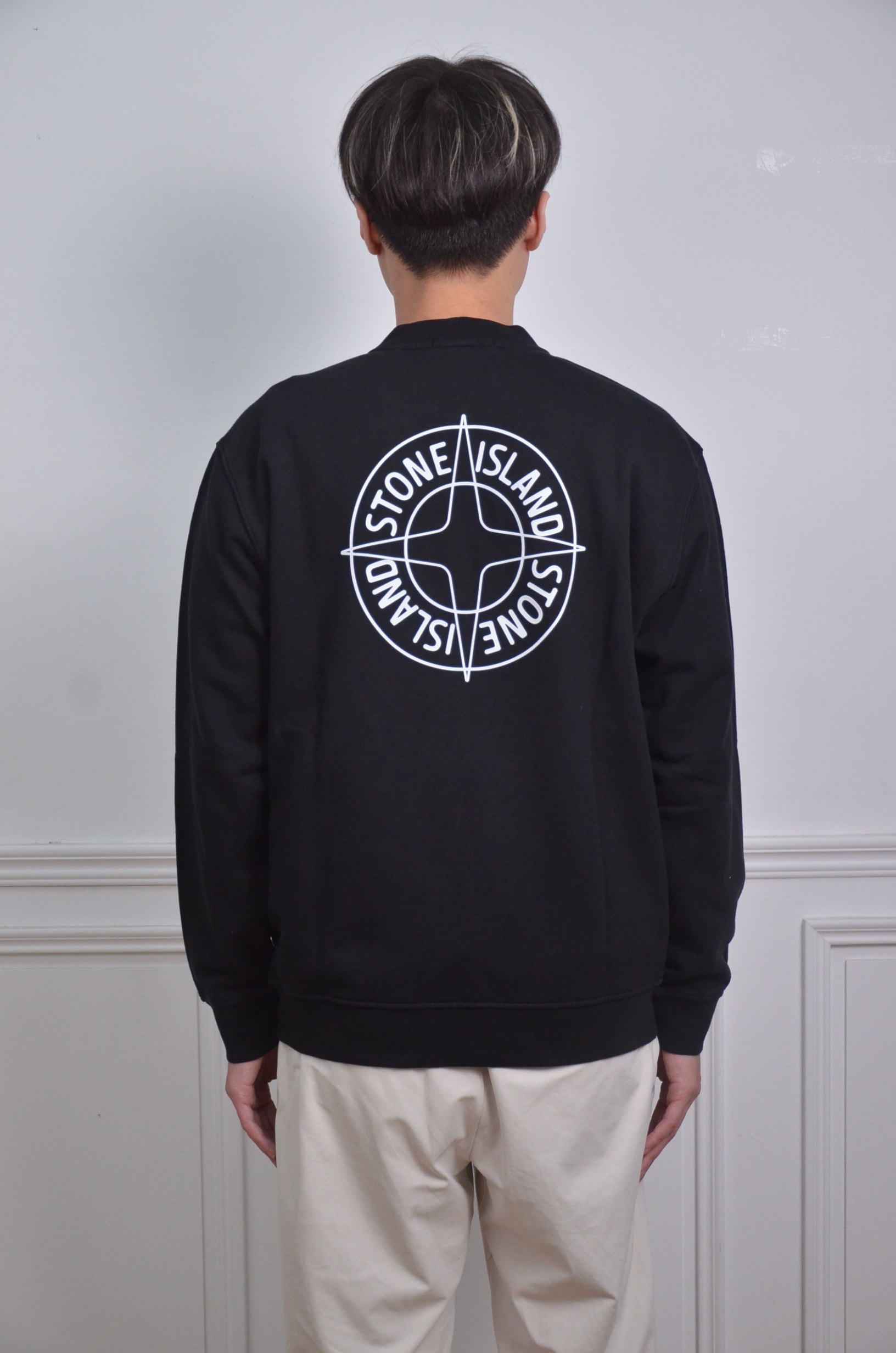 Stone Island ‘Outline Compass’ print sweatshirt 背大羅盤大學T【L1S156100001S0283V0029】
