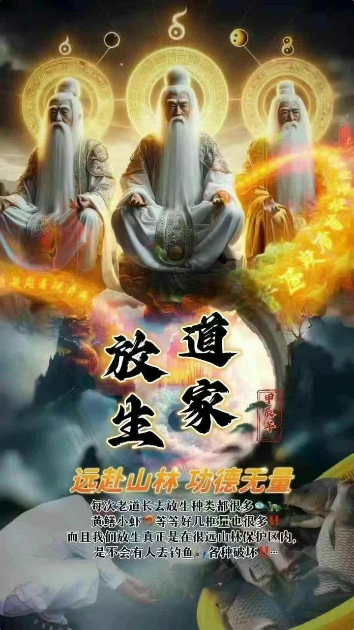 道家山林放生 功德無量