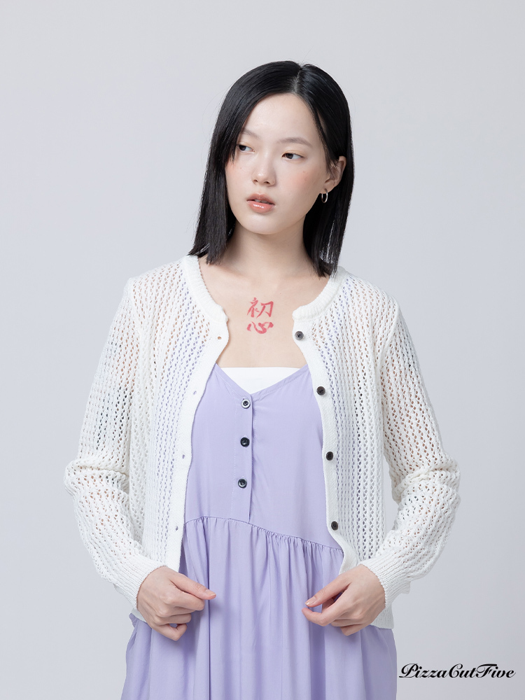 [兩件1580]縷空針織上衣/外套 PizzaCutFive PCF261415014