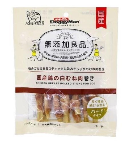 Doggyman 無添加物國產雞胸肉捲 (9本)