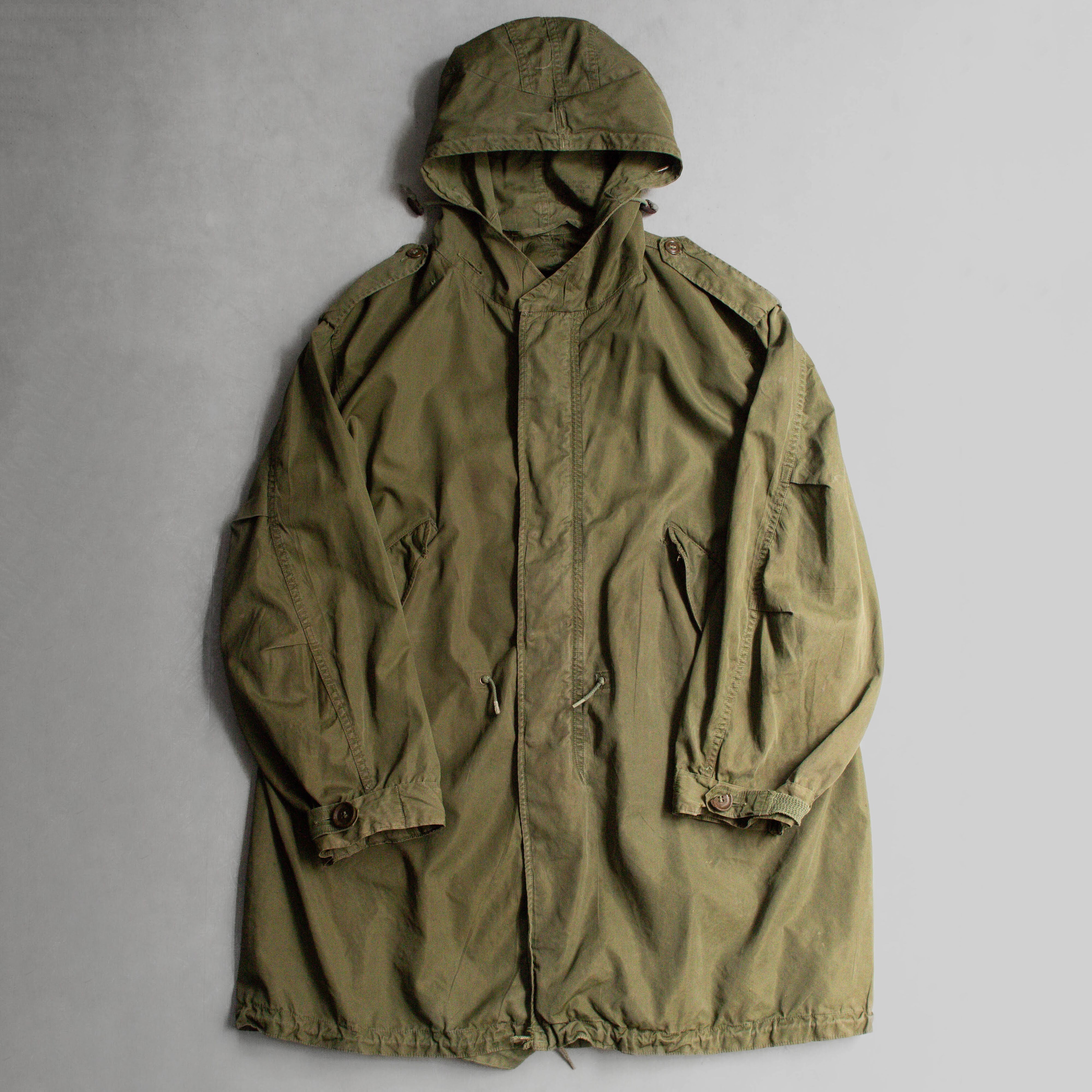 US ARMY M51 FISHTAIL PARKA 美軍 公發 軍綠 魚尾 長大衣 無內裏 M