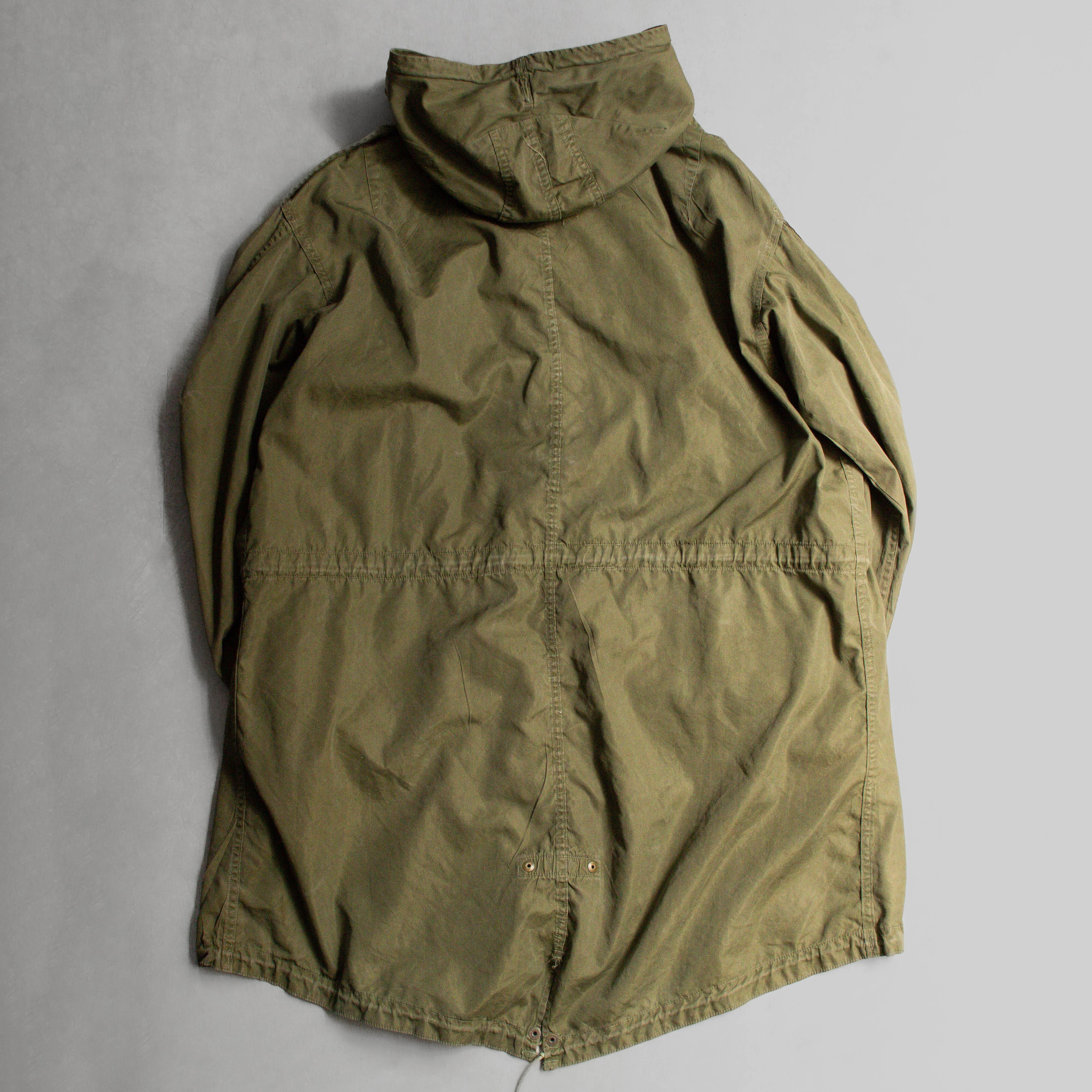 US ARMY M51 FISHTAIL PARKA 美軍 公發 軍綠 魚尾 長大衣 無內裏 M