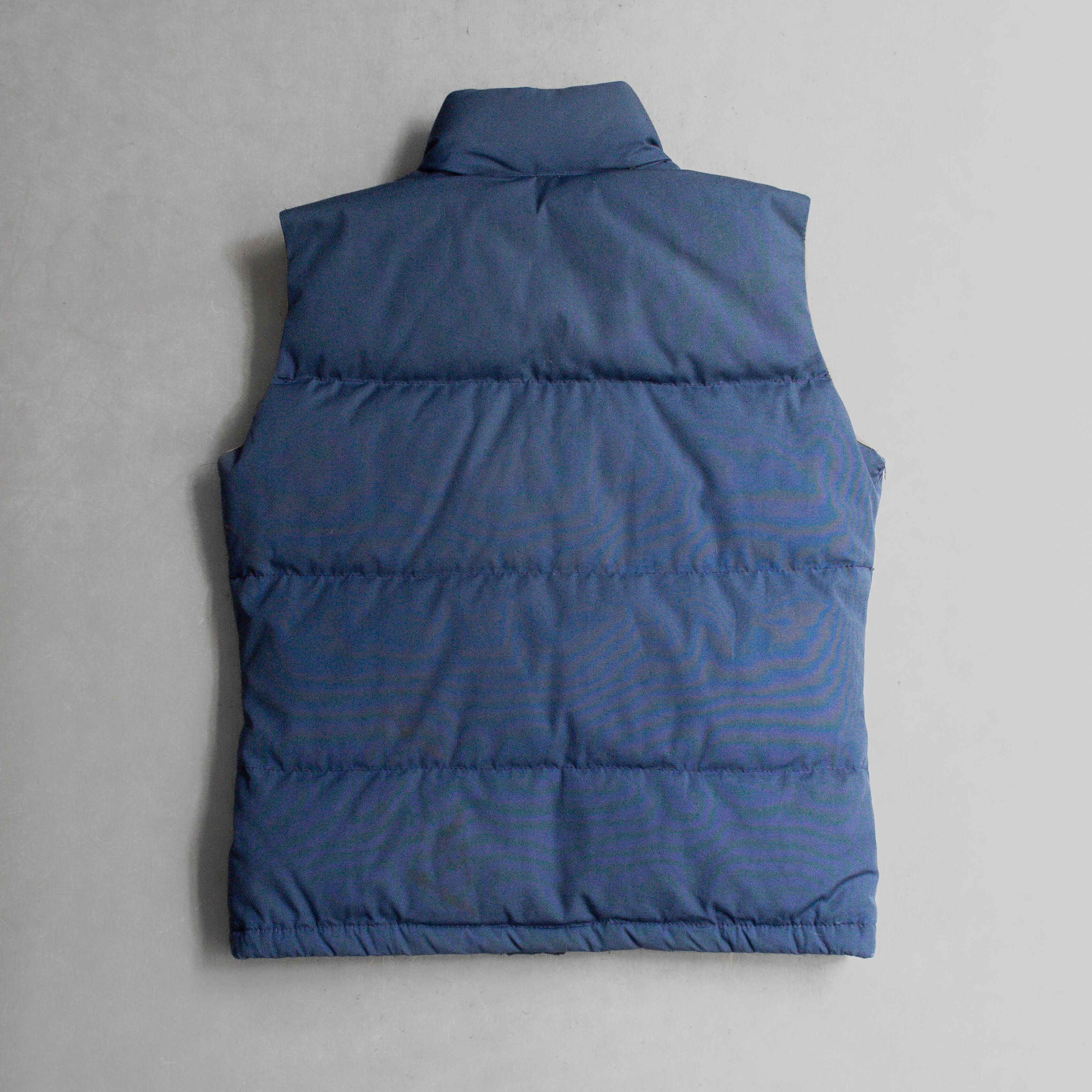 70-80S THE NORTH FACE DOWN VEST 美國製 北臉 茶標 藍色 羽絨 背心 XXS