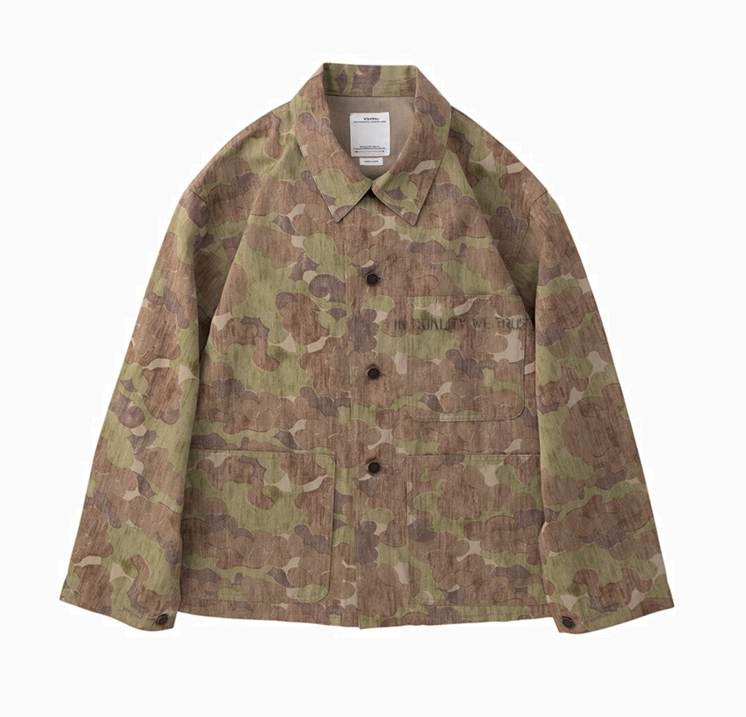 LAST PCS: VISVIM BAKER HERRINGBONE COVERALL (WOOL/LINEN) - CAMO SIZE 4 PRE ORDER ITEM (預訂中)