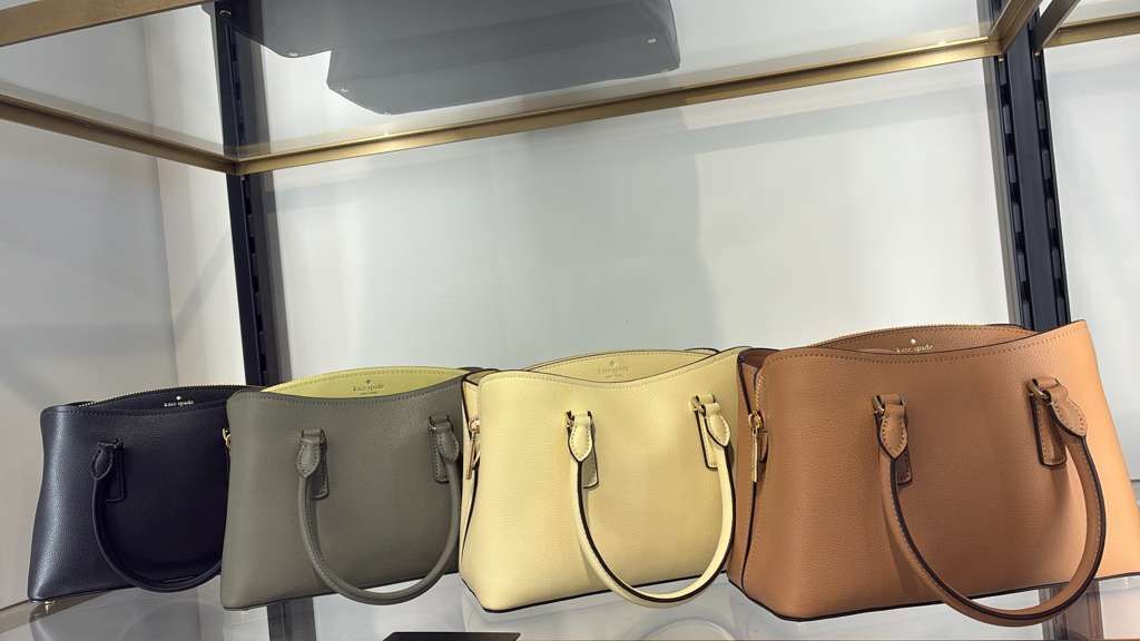 VN014 Kate spade 淨色梯形手挽包 25X19CM