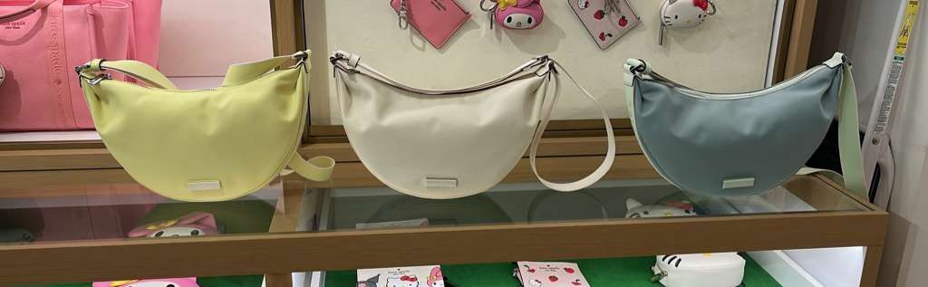 VN015 Kate spade 淨色半月CROSSBODY BAG 30X17CM