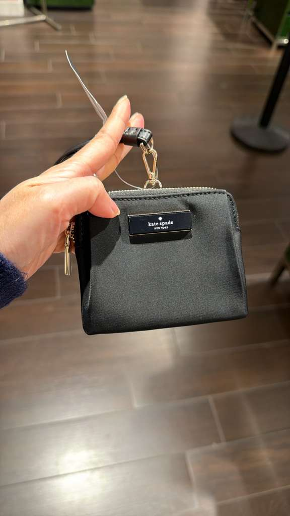 VN044 Kate spade 拉鏈小廢包 黑色