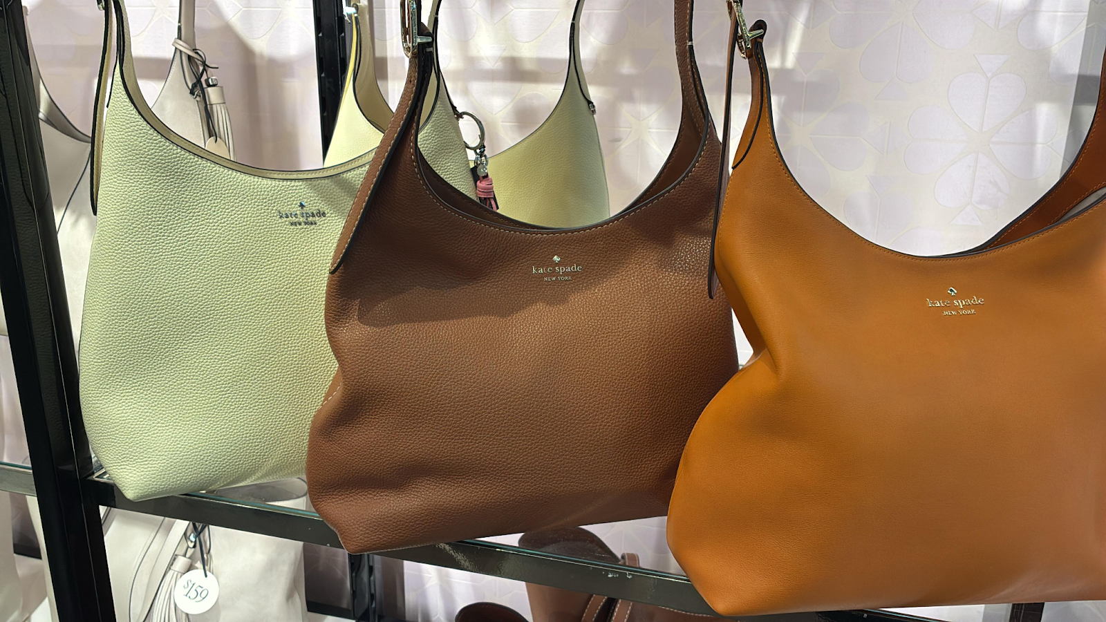 VN046 Kate spade 細LOGO可調節單肩包 38x27cm