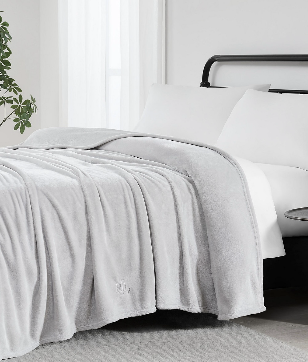 【預購】LX021614 Lauren Ralph Lauren Micromink Plush Blanket