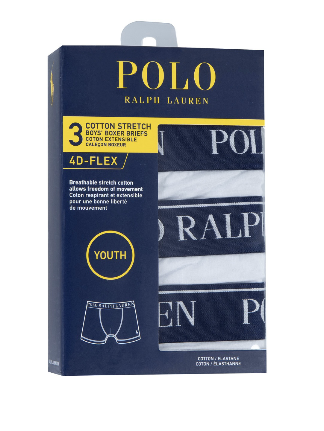 【預購】Ralph Lauren K0204800 超透氣內褲（一套三條）