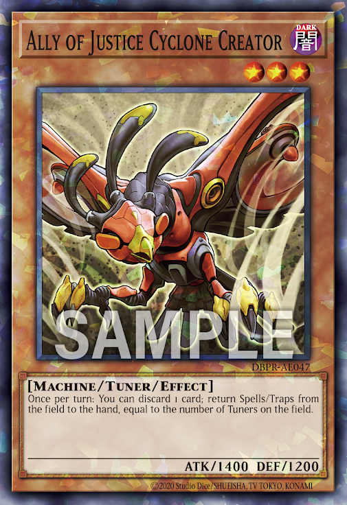 DPPR-AE047 Ally of Justice Cyclone Creator(A.O.J 造風鳥)