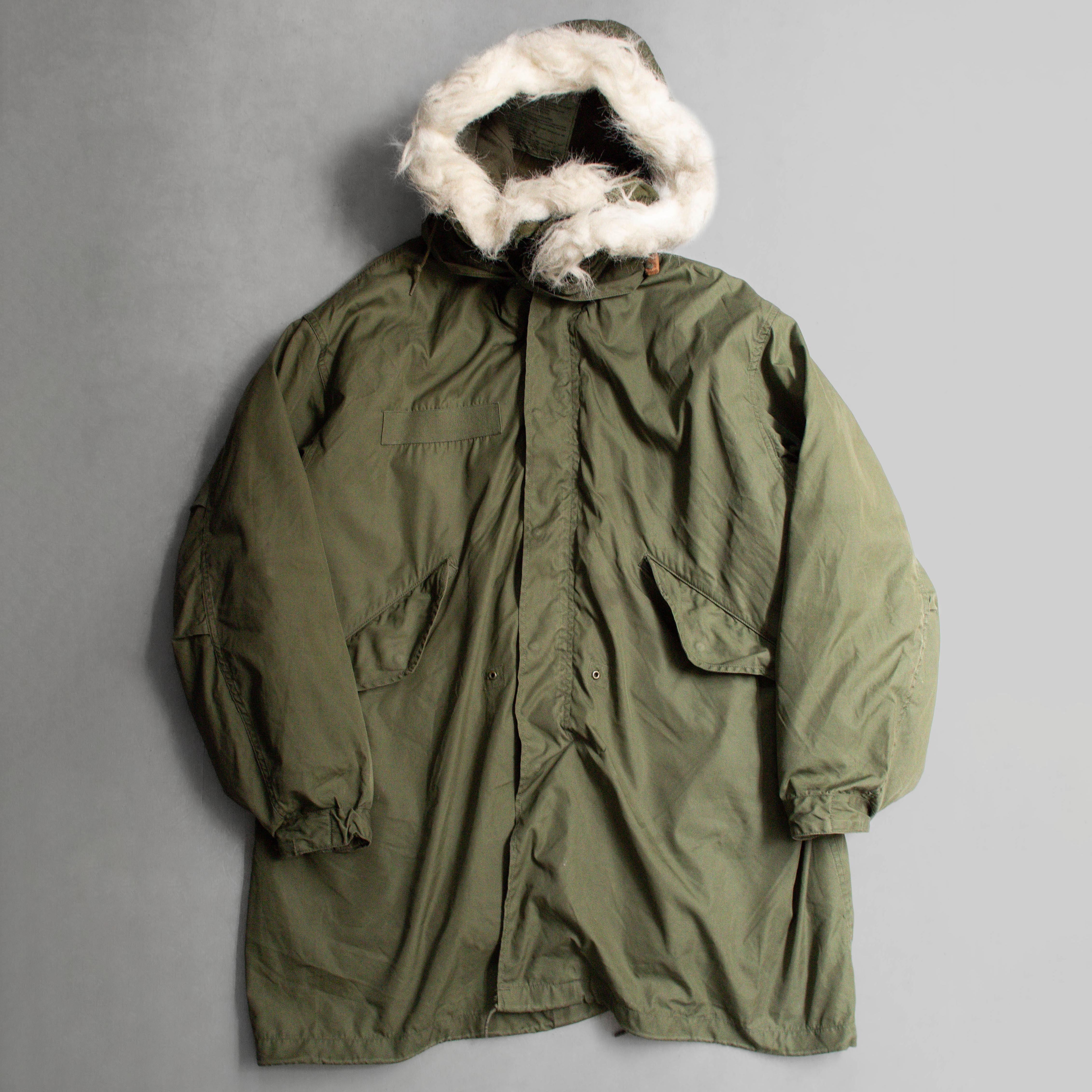 US ARMY M65 FISHTAIL FULL PARKA 美軍 公發 軍綠 魚尾 長大衣 含內裏帽子