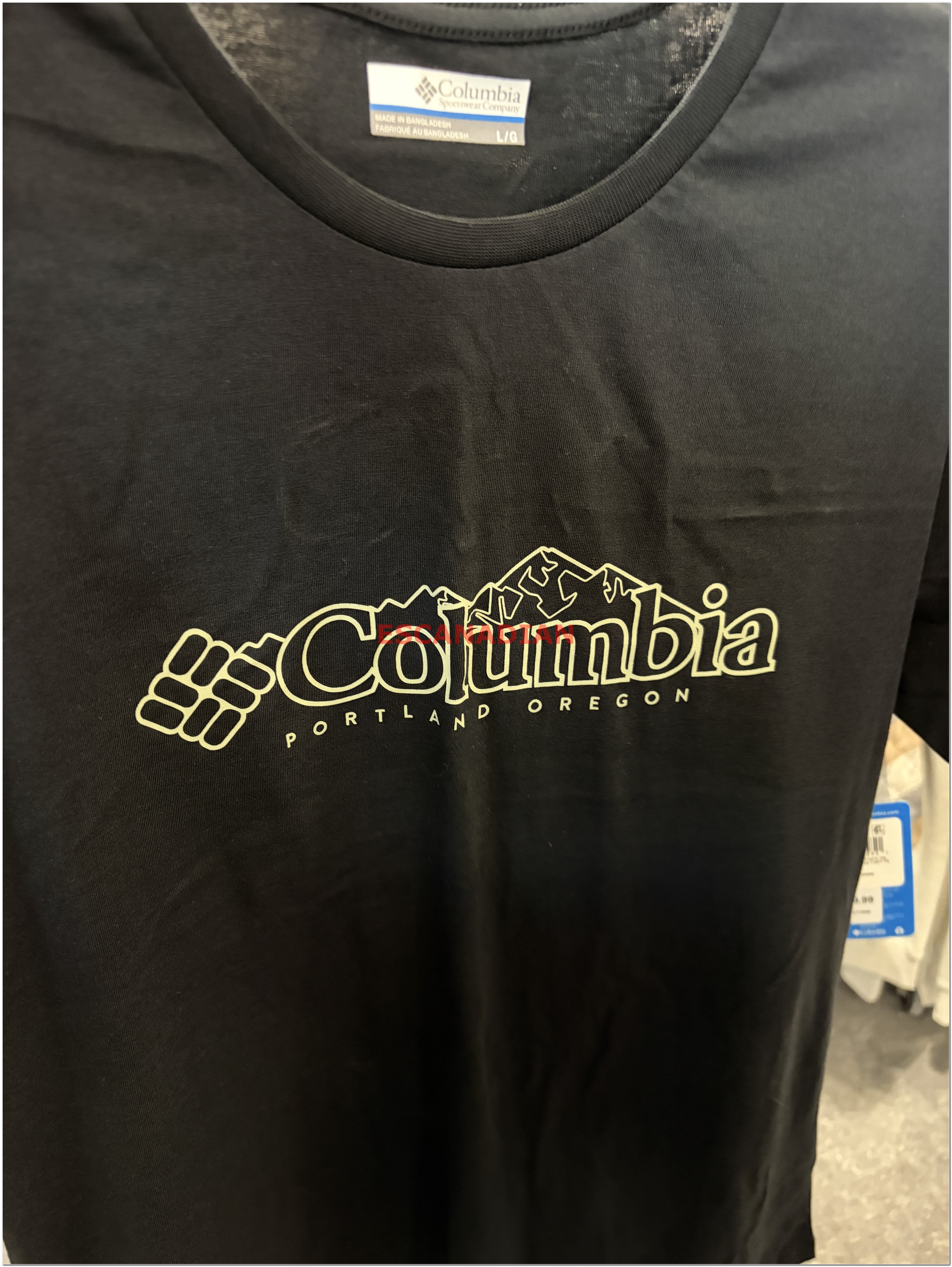 【限時】Columbia  男大人 有機棉 經典LOGO圖案 短TEE