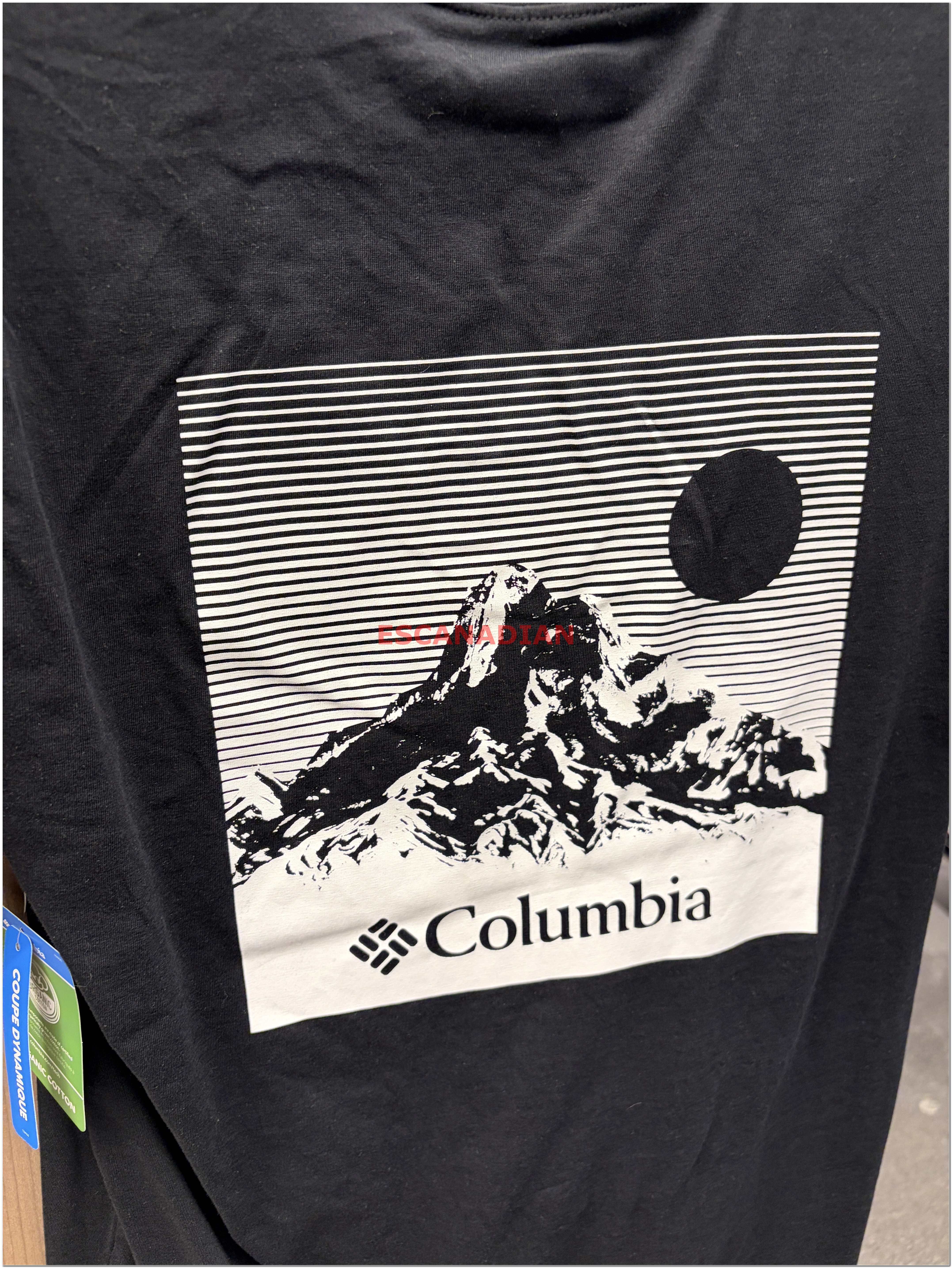 【限時】Columbia  男大人 有機棉 風景 正反圖案 短TEE