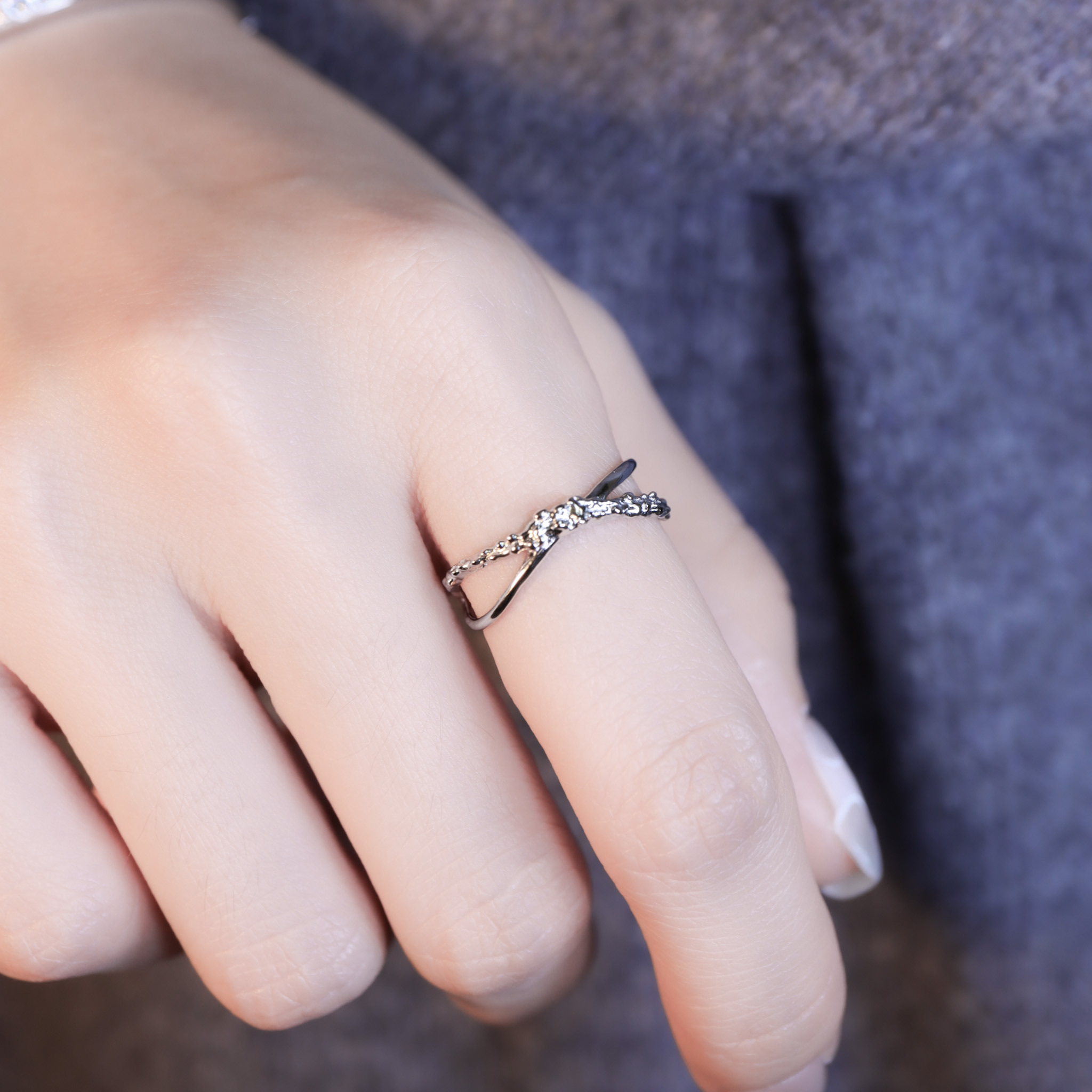 | 925純銀・白金 | 熔岩邂逅戒指 | RI1039 |