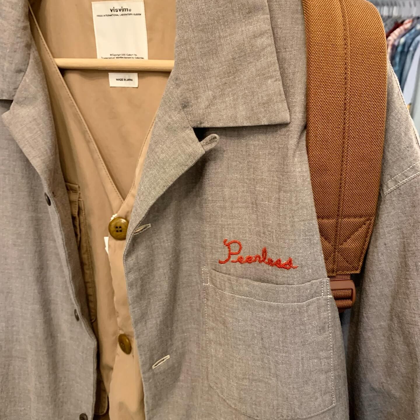 LAST SALE: VISVIM WALLIS DOWN SHIRT S/S - BROWN SIZE 4 IN STOCK NOW (現貨發售中)