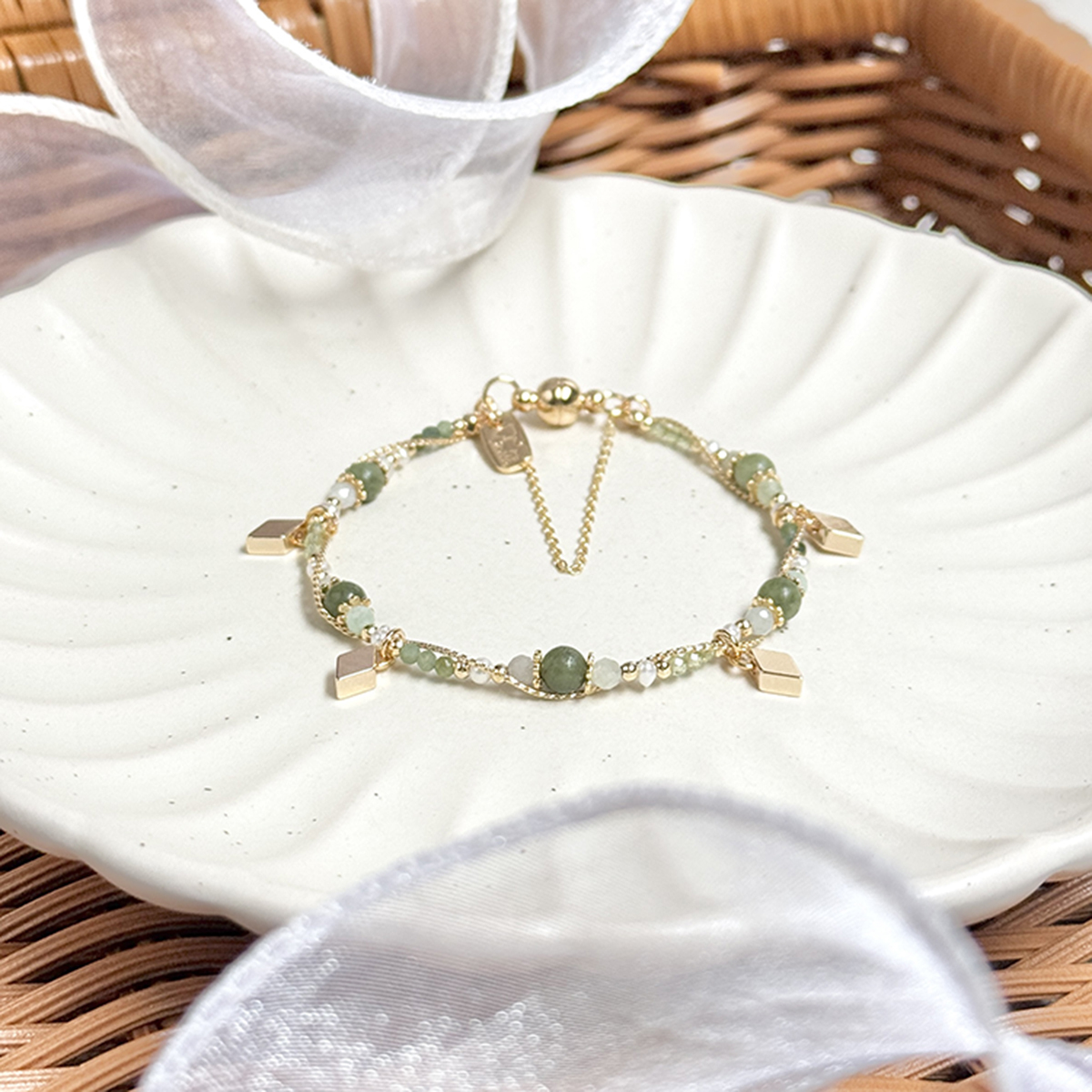 生日花 • 壹月拾伍 • 洋常春藤 – 橄欖玉 – 手鍊