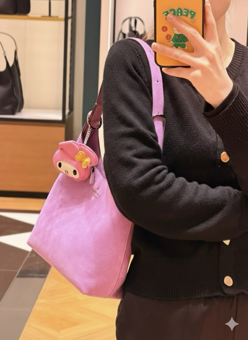 【預購】Kate Spade K0204809 454 Suede Large Shoulder Bag
