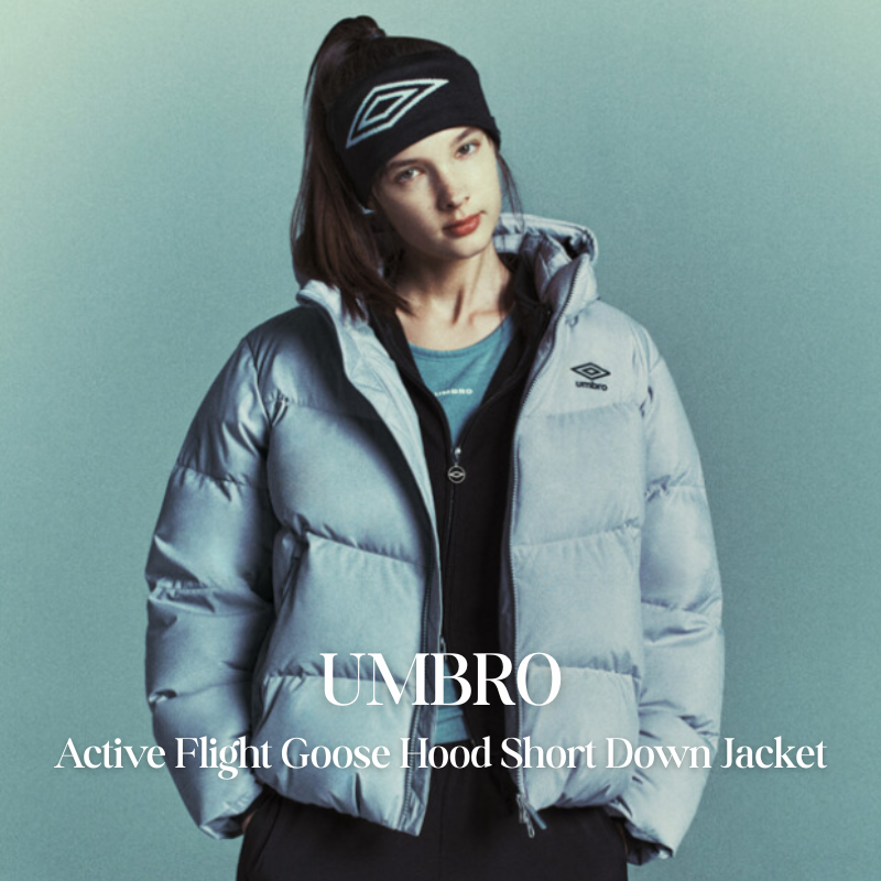 【代購】UMBRO Active Flight 鵝絨連帽短版羽絨外套