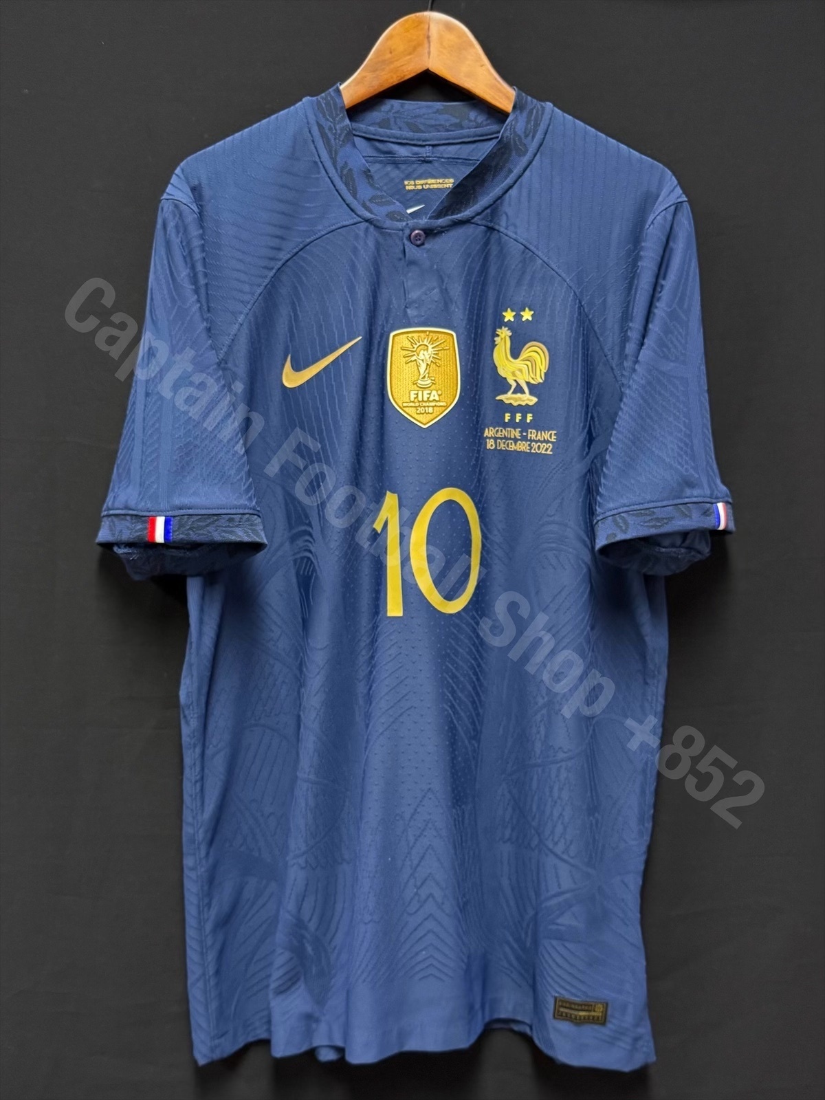 France 2022 FIFA World Cup Nike Home Authentic Player Shirt #10 MBAPPE