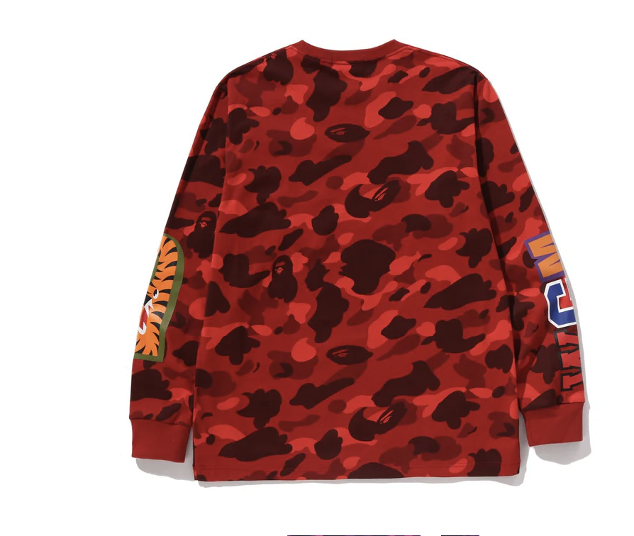 【BAPE男生】0214 發售 COLOR CAMO SHARK LS TEE