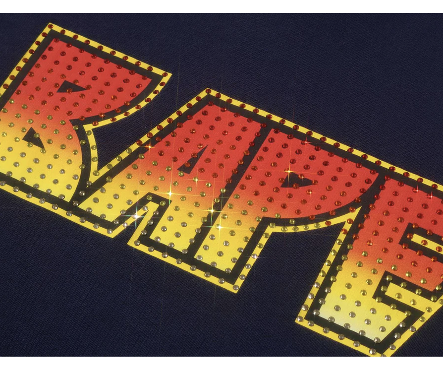 【BAPE男生】0214 發售 水鑽RHINESTONE LOGO REGULAR FIT PULLOVER HOODIE