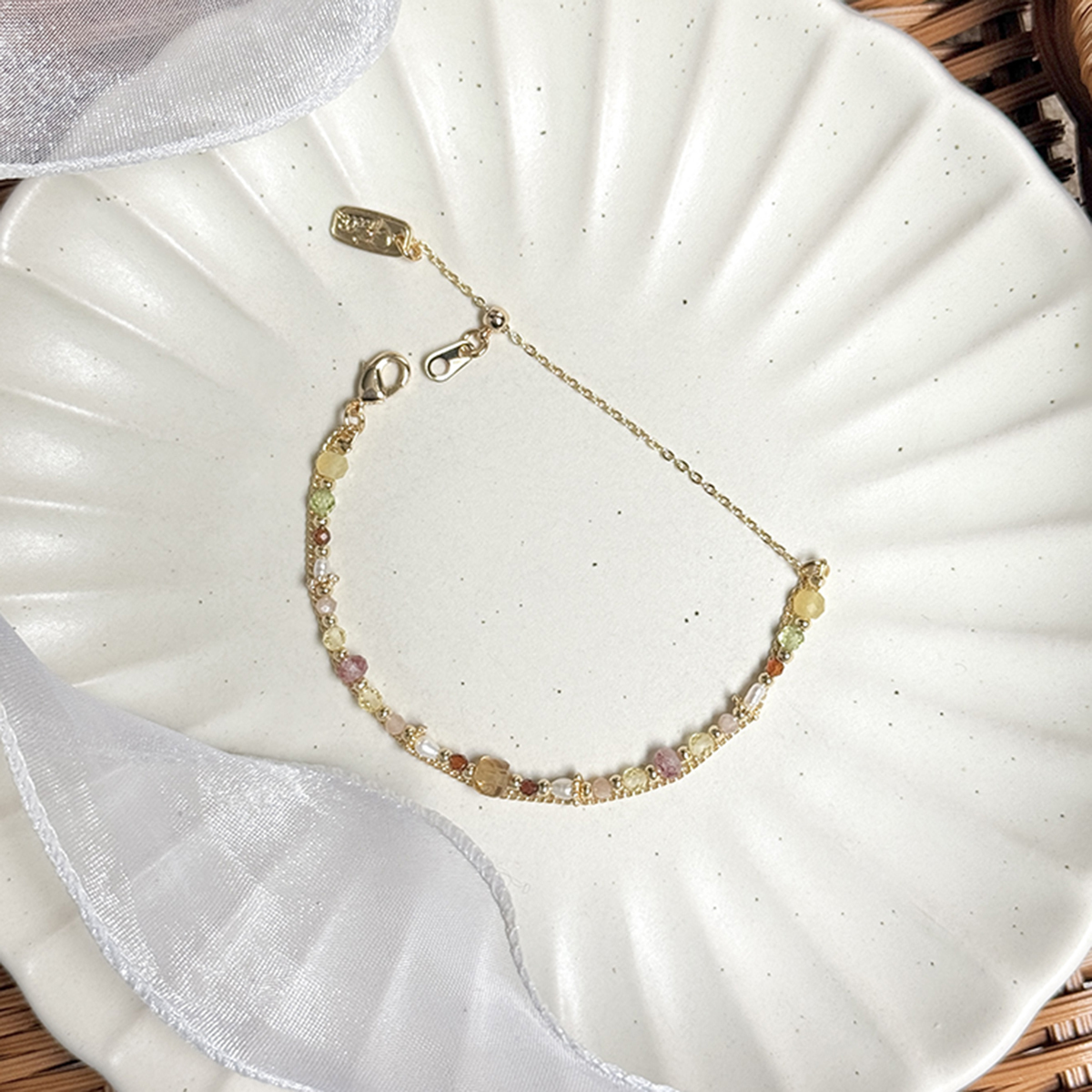 生日花 • 拾月參壹 • 金雞菊 – 黃水晶 – 手鍊