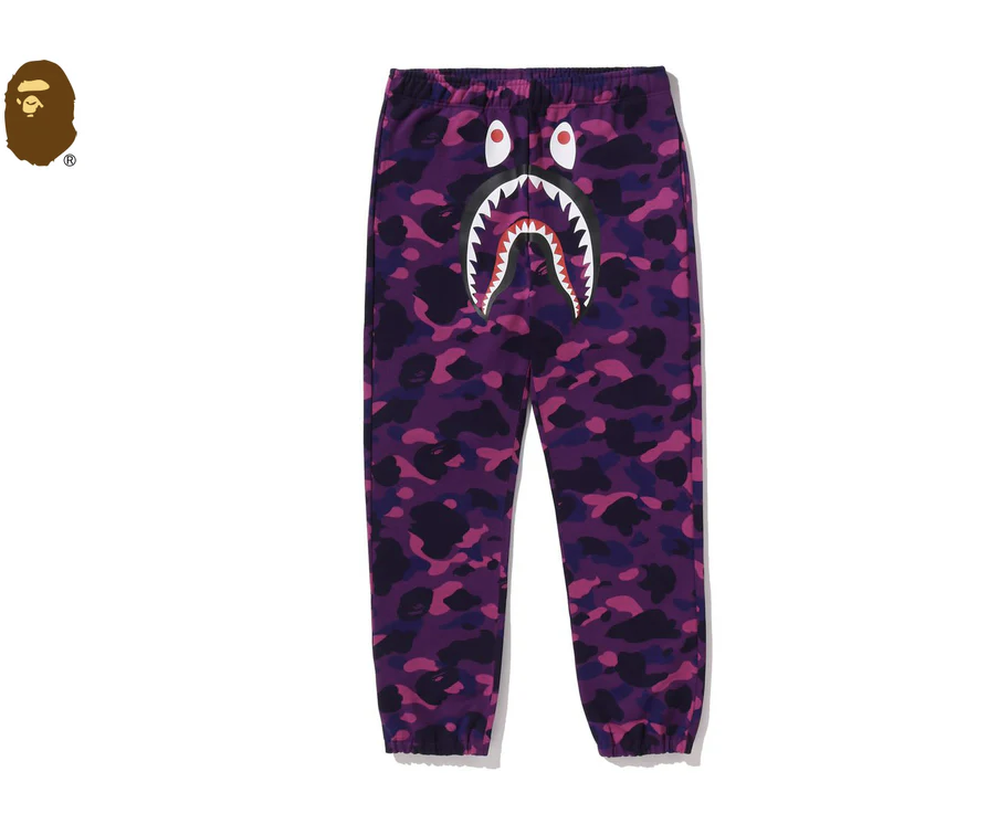 【BAPE男生】0214 發售COLOR CAMO SHARK SWEAT PANTS