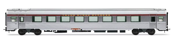 Jouef HJ4206HM HO, 3-unit set of TEE "Mistral 69" coaches "Jules Verne", no. 2/2, ep. IV