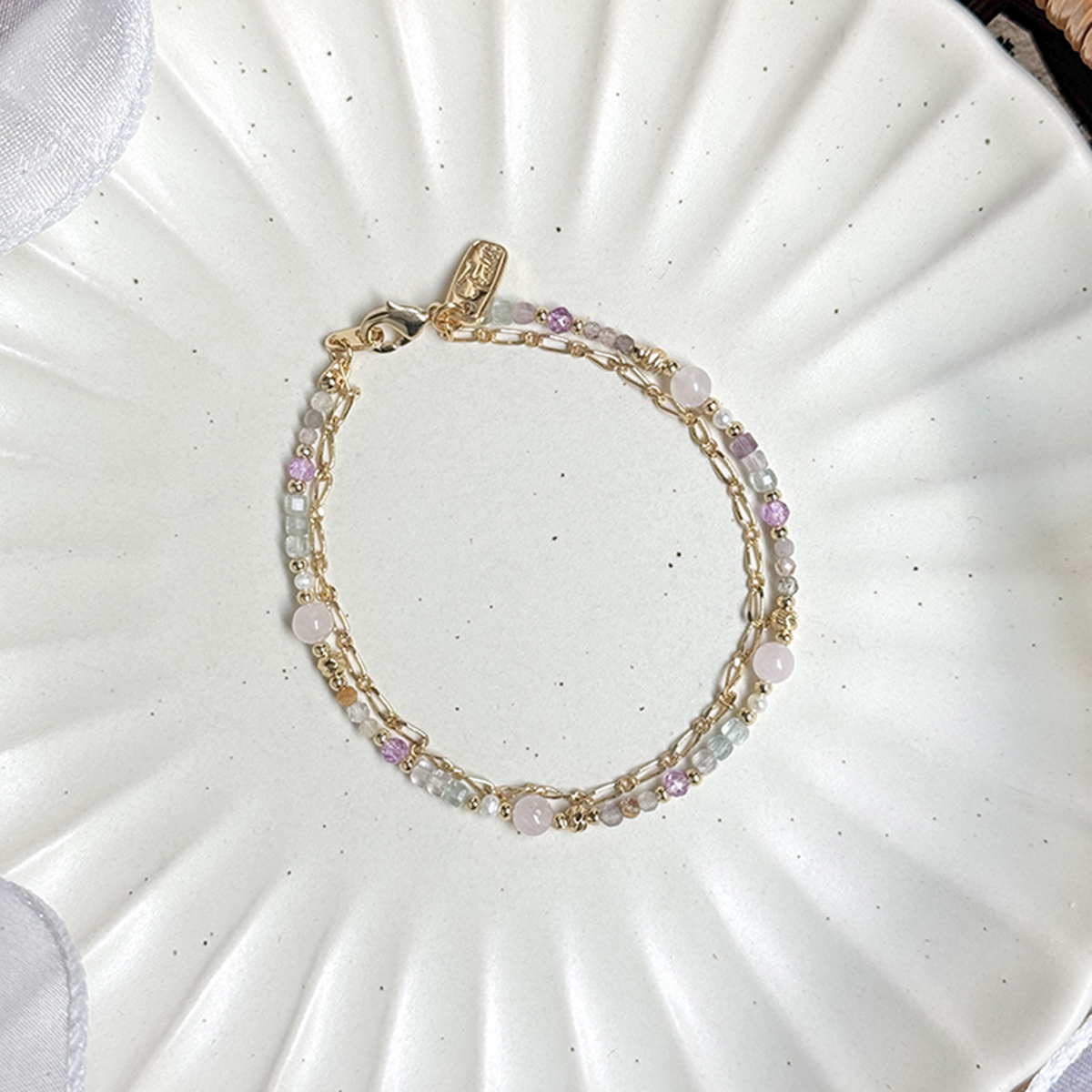 生日花 • 拾貳月柒 • 含羞草 – 超七粉晶 – 手鍊