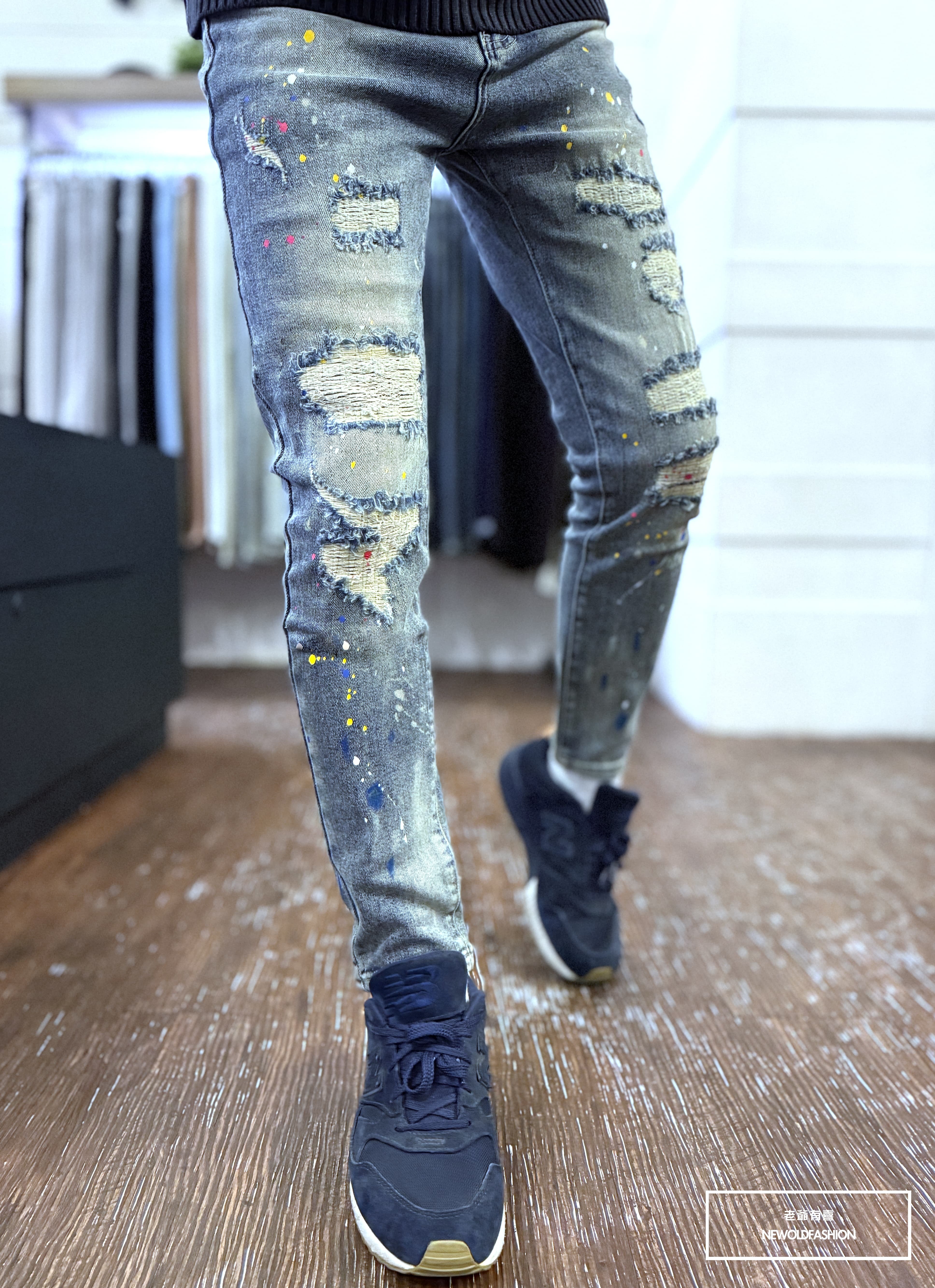 『官網限定』重磅七彩噴漆車縫小直筒(NOF26013023)