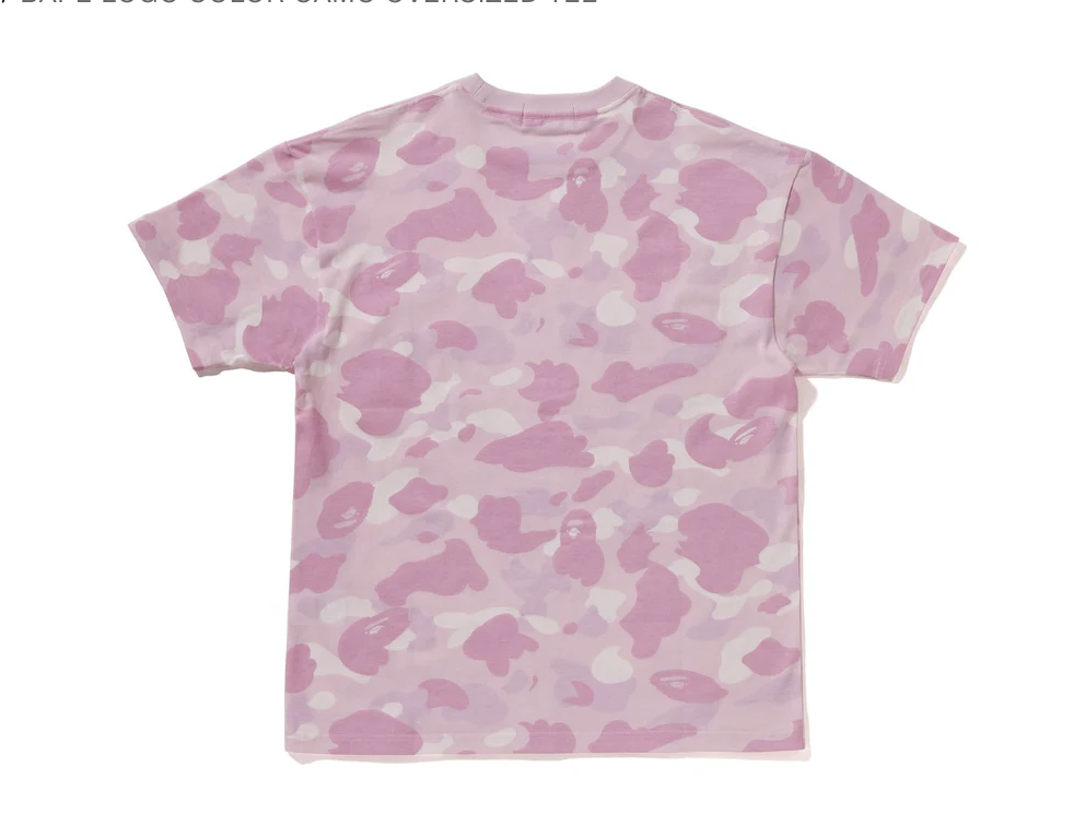 【BAPE女生】0214 發售 寬版 BAPE LOGO COLOR CAMO OVERSIZED TEE