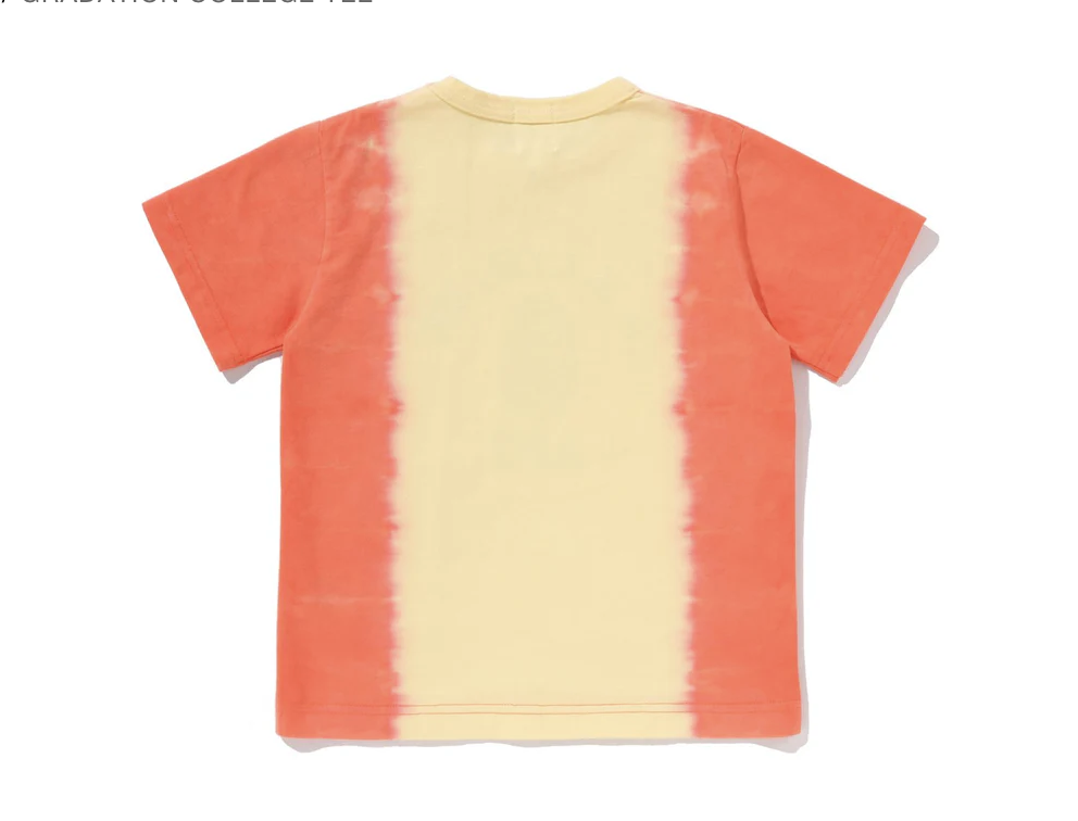 【BAPE童裝】0214 發售 GRADATION COLLEGE TEE