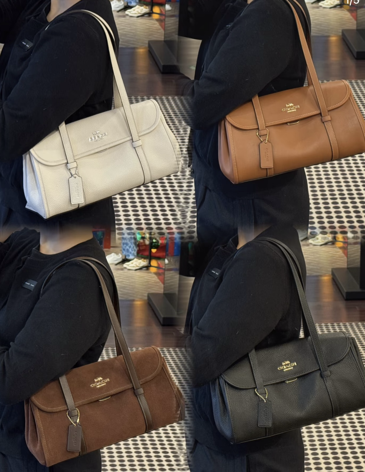 【直播】Coach LX021003 BRIDGET 翻蓋單肩手袋