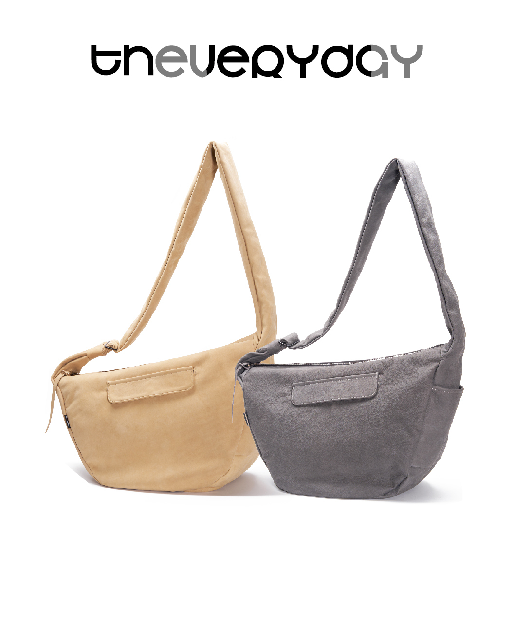 theveryday 牛皮側背包 灰/淺卡其 25 A/W LLS Nubuk Comfy Bag