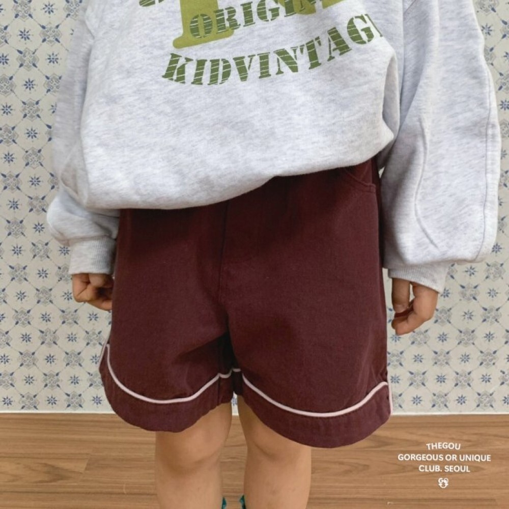 90-160 Gou 曲線休閒短褲 3色