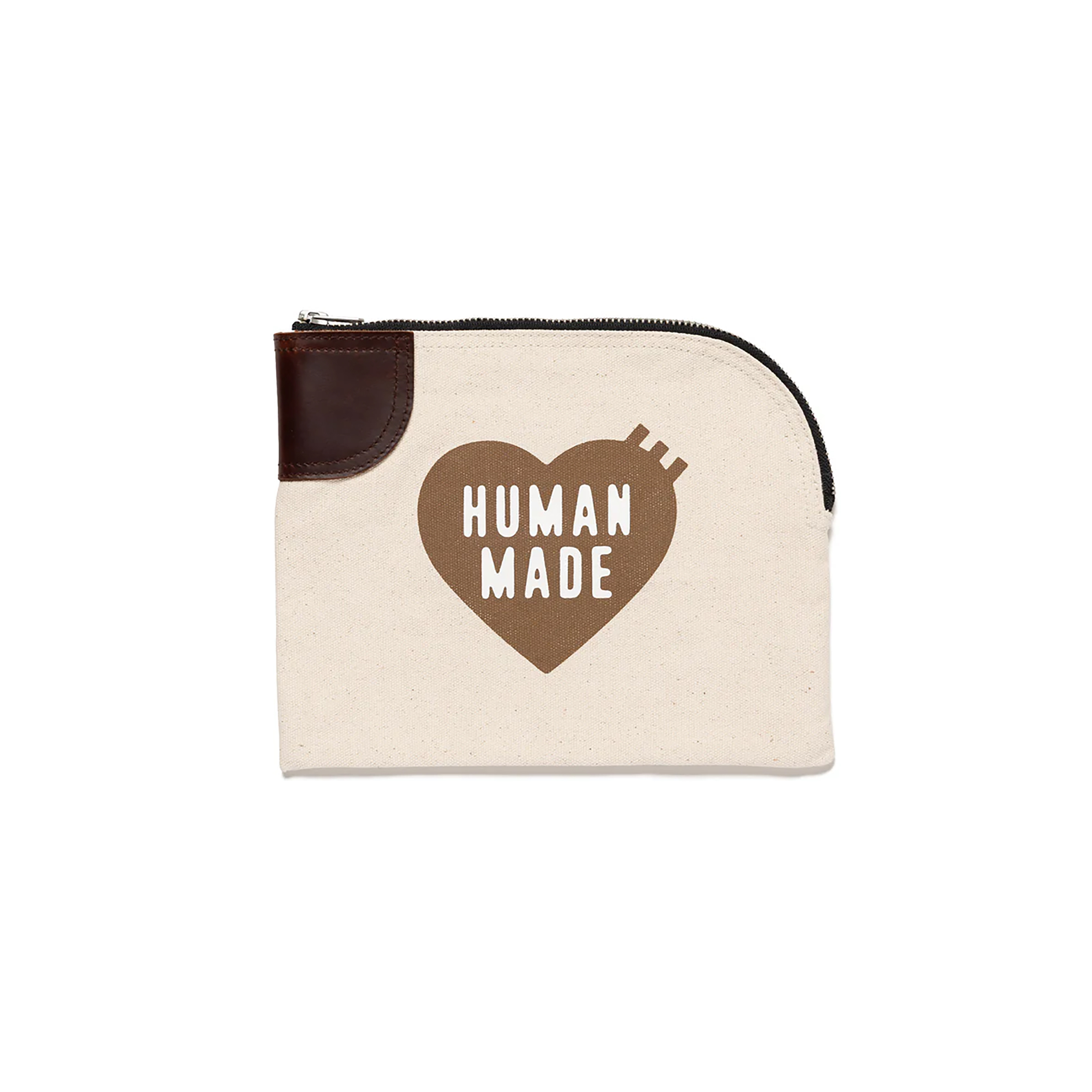 -(B018)-HUMAN MADE BANK POUCH KOBE 2026 神戶開幕限定 咖啡愛心 手拿包 拉鏈袋 錢袋-HM30GD132