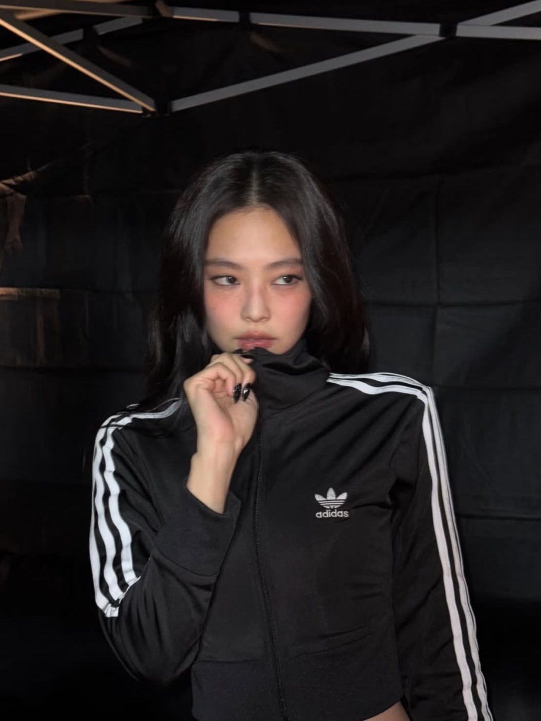 ADIDAS 三條線 短版 長袖 外套