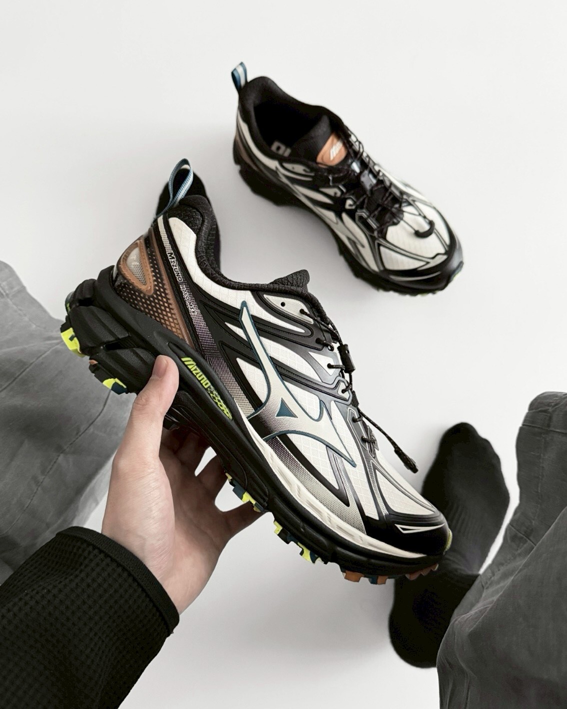 Mizuno Halo Mix TL 銀白棕 復古 防滑 防潑水 迷彩底 機能 慢跑鞋 運動鞋 男女鞋