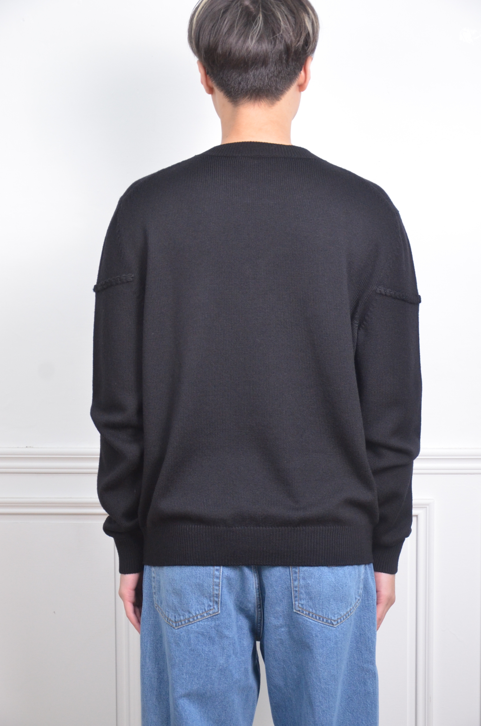 Dior 針織LOGO毛衣-黑【613M627A2027_C989】