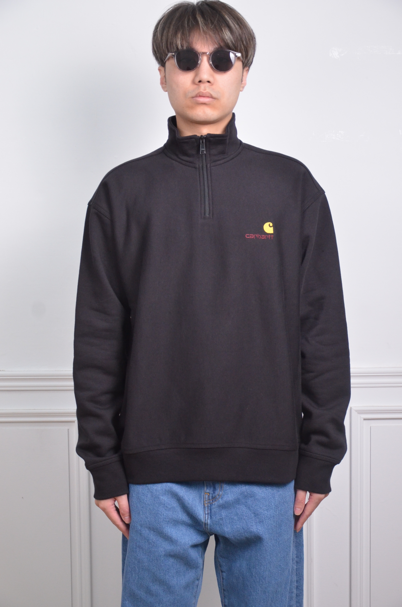 Carhartt Wip 經典LOGO高領長袖-黑【I02701489XX】