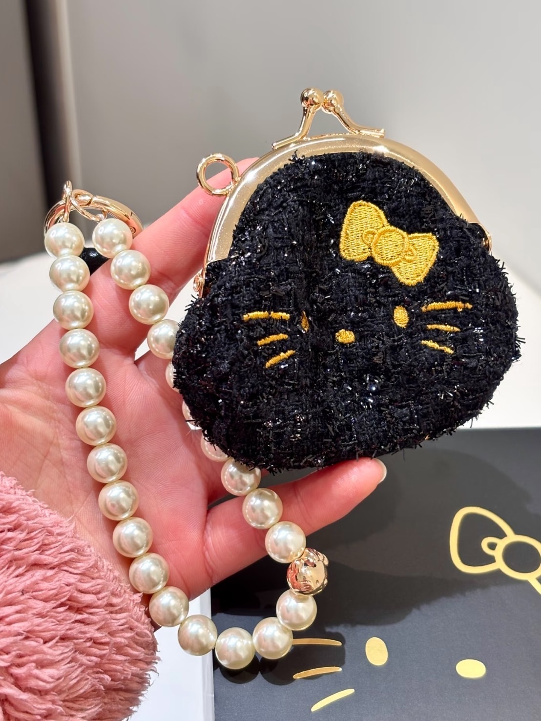 正版授權 野獸派 HELLO KITTY 黑金 大容量 吸管 保溫杯