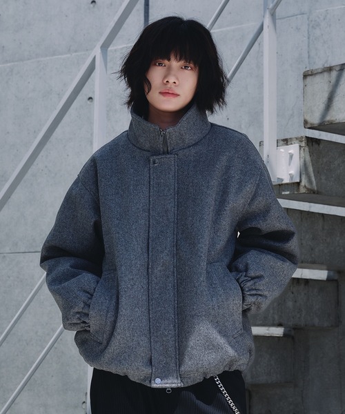 <日本限定> ADOON PLAIN 立領 毛絨 短版 抽繩 夾克 兩色