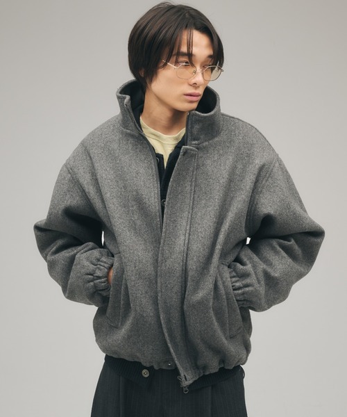 <日本限定> ADOON PLAIN 立領 毛絨 短版 抽繩 夾克 兩色