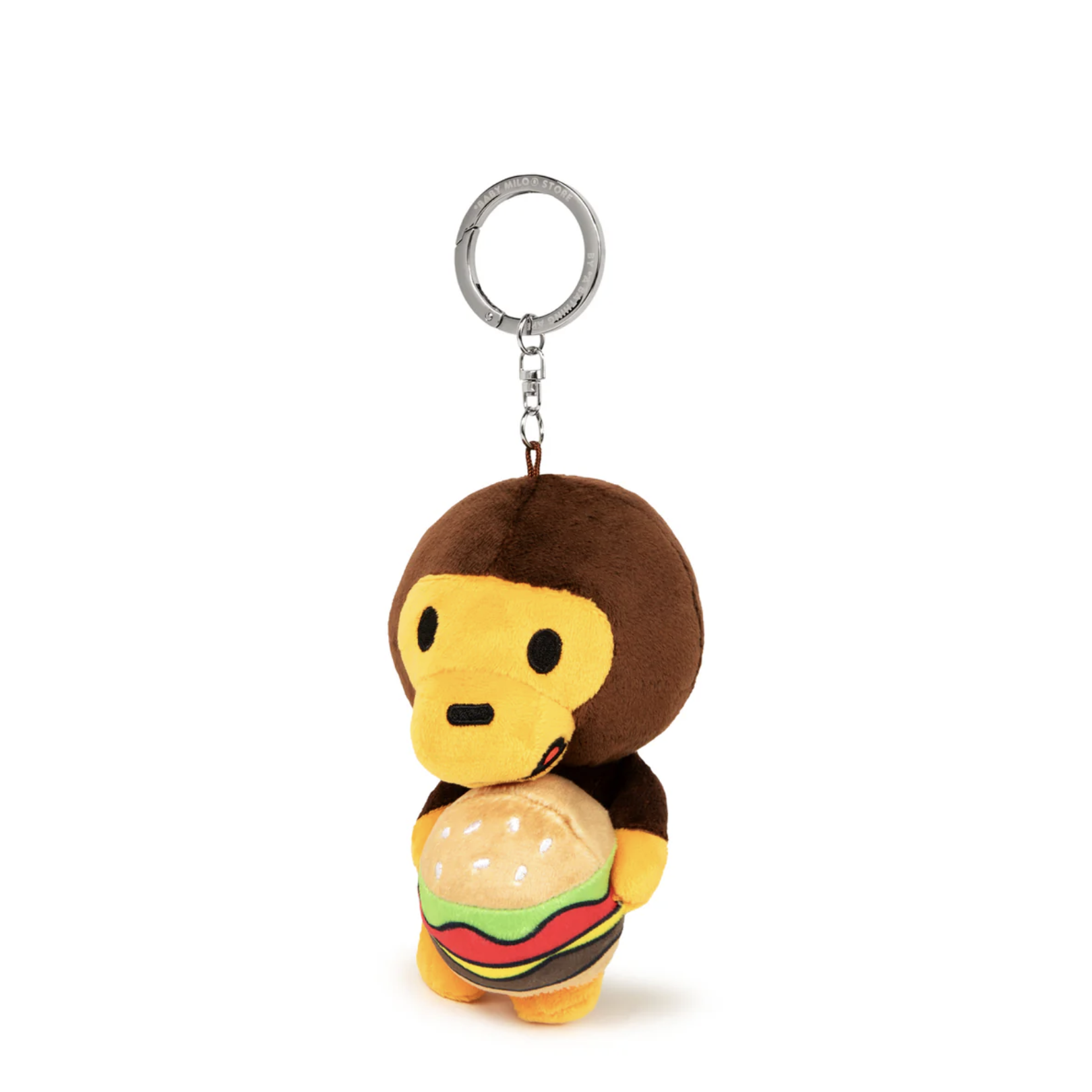 -(C014)-A BATHING APE PLUSH BABY MILO KEYCHAIN 漢堡 鑰匙圈-0MXACW4474XXQ